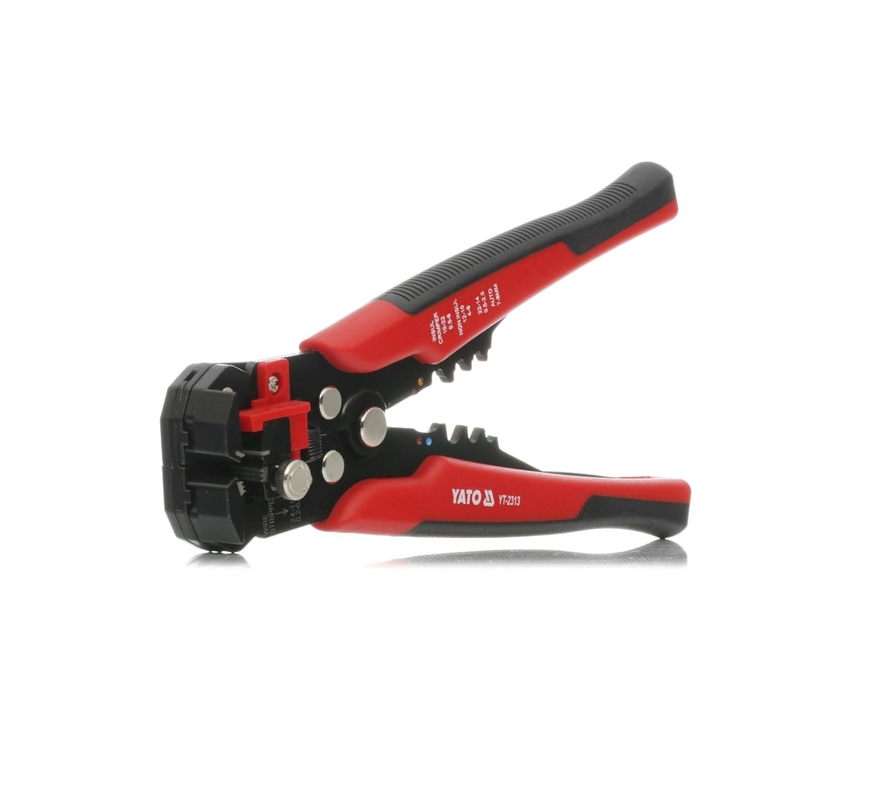 Yato Grey|Brown|Red|Black Professional Cable Wire Stripper, Crimper And Cable Cutter 205Mm (Yt-2313)