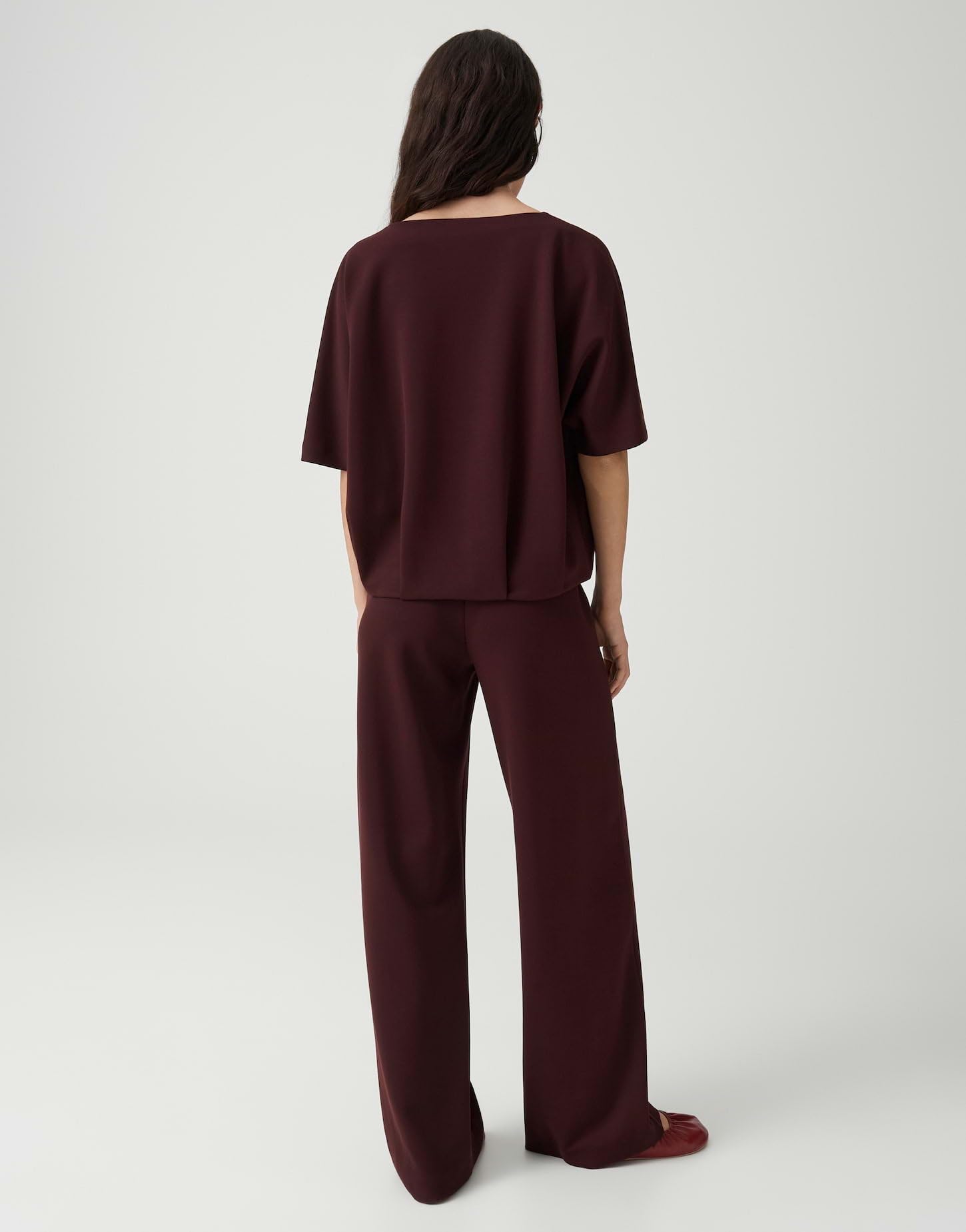 OPUS Damen Jogpants | MELANE CHILL Wide Jogpants aus Cotton Modal Mix