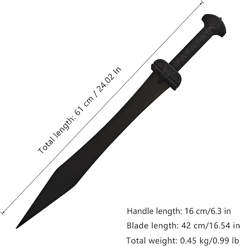 Miniatura 2 de Espada medieval europea cruzada caballero templario espada con funda de plástico fundido