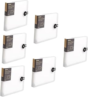 LIFKOME 6 Peças 12 CD Saco Carteira Transparente Bolsas Transparentes Bolsa CD Dvd Case Organizador Fichário Bolso Fichário Carteiras Estojo De Disco CD Dvd Organizador Estojo De Suporte