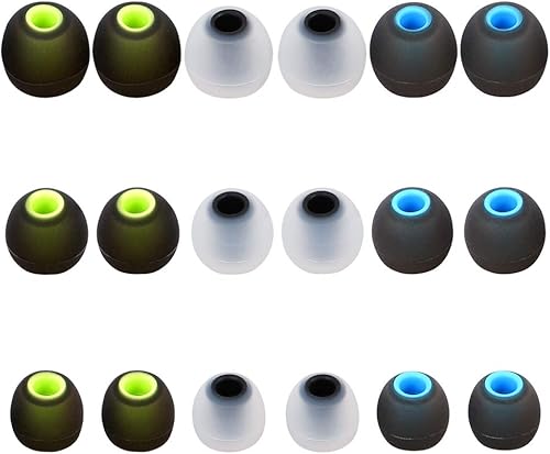 Puntas de auriculares Auriculares Consejos de reemplazo para auriculares Auriculares Auriculares Eartips Eargels 9 pares SML