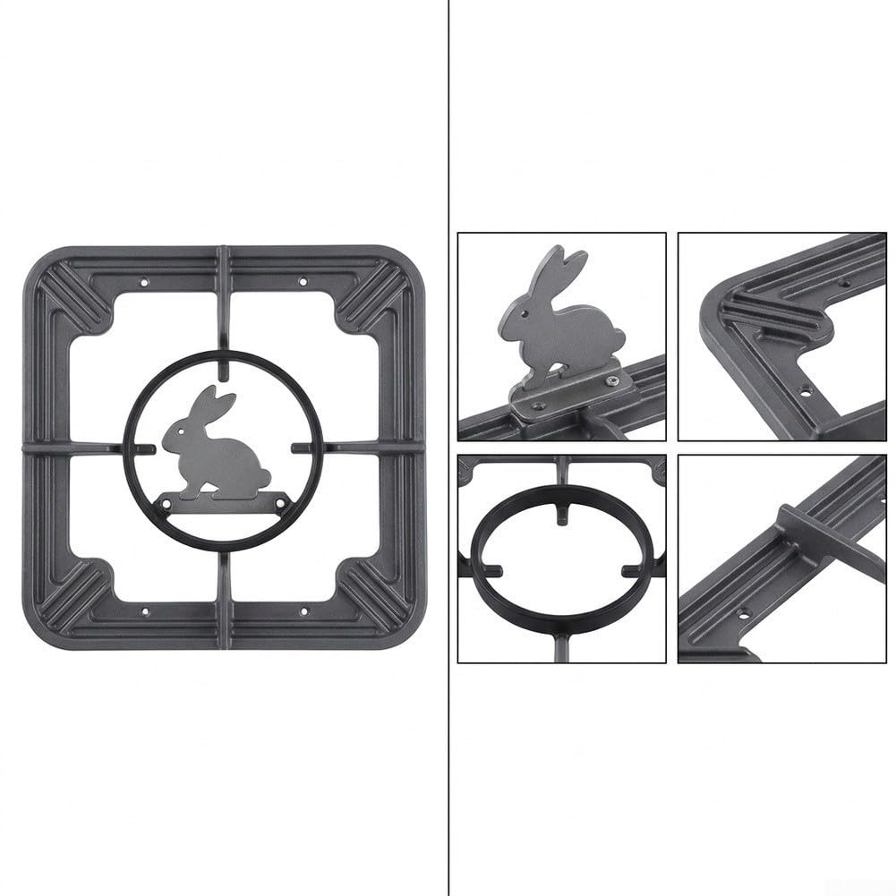 para soporte Estufa Gas Plegable para Tanque Plano Largo - ABS Antideslizante Camping Senderismo 9,5x8,5cm