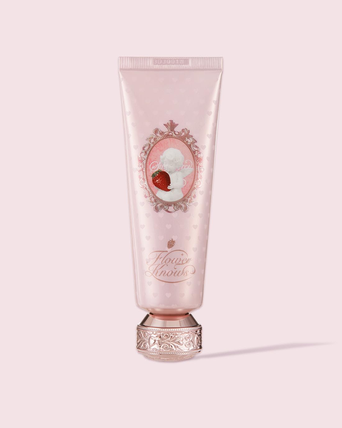 Flower Knows Strawberry Cupid Scented Hand Cream – Intense Hydration & Long-Lasting Fragrance, Nourishing & Calming Formula with Avocado Butter & 4D Hyaluronic Acid (50 g, Strawberry Milk Shake)