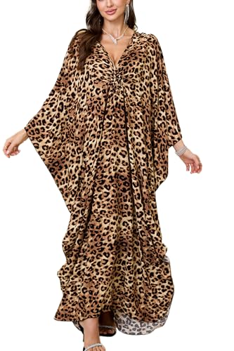 YouKD Hollow Up Floral Cardigan Loose Kimono Boho Beach Bikini Cover Up Dress Plus Size Loungewear for Women