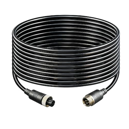Image of 49ft 4 Pin Camera Cable Video Cable for Reverse Camera Rear View Camera System Truck Trailer Bus Car 1pcs