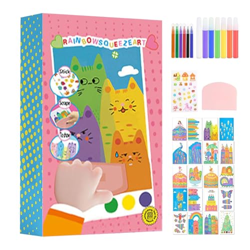 Juego De Arte De Rasca- Bricolaje Para - Rascar Rubaleno Tarjeta Para Niños - Kit Creativo Con Tarjeta Rascar Y Bolígrafos De Madera | Actividades Educativas Y Artísticas