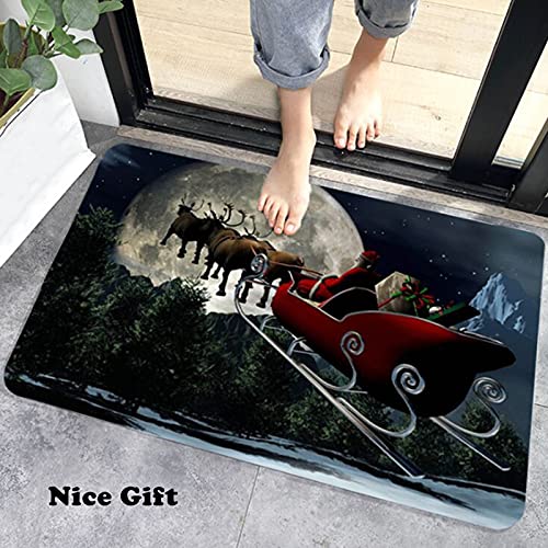 Sunbaca Tapetes Decorativos de Natal Tapete de Piso Feliz Natal Tapete de Boas-Vindas Engraçado Tape