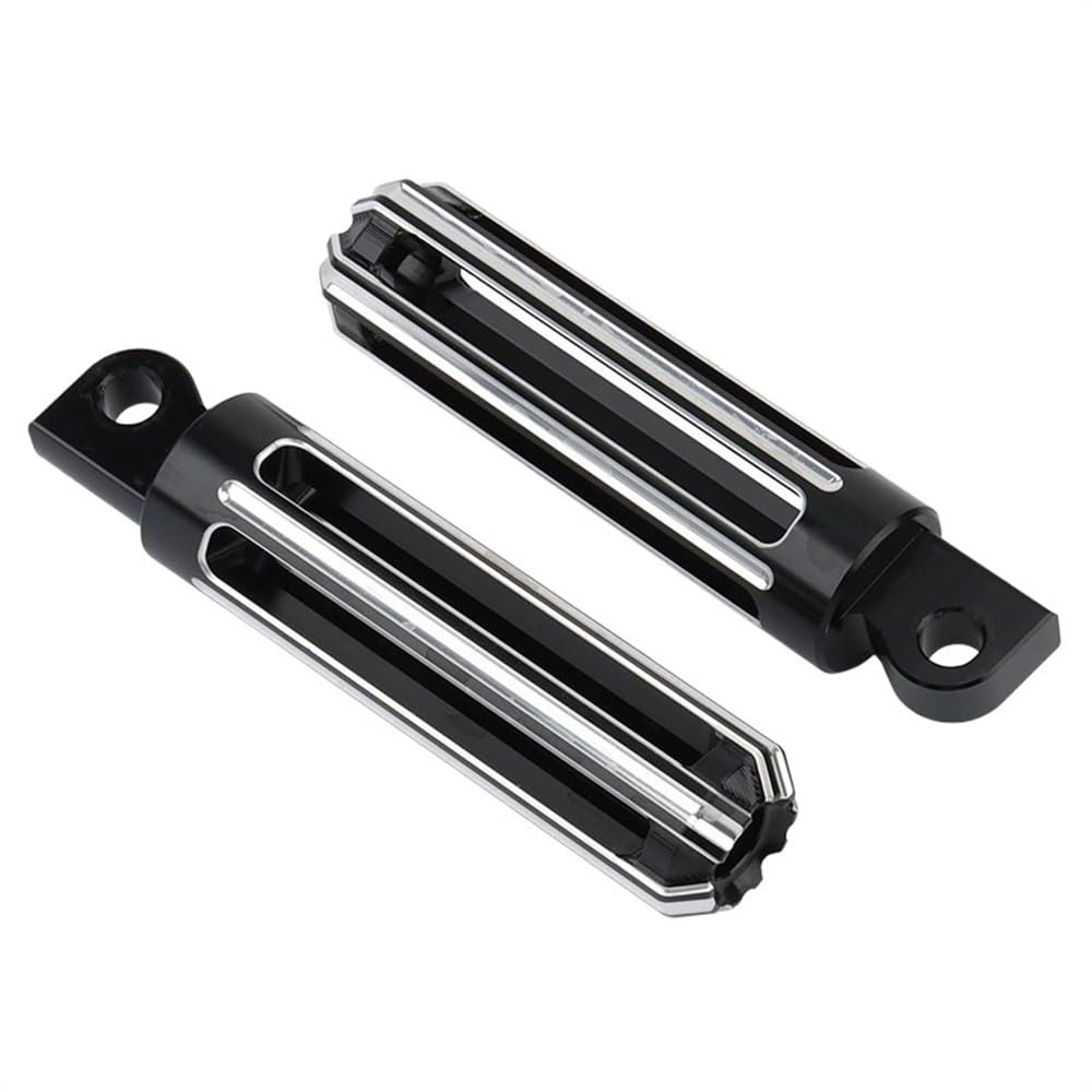 Estriberas Moto Pedal del reposapiés de la clavija del pie trasero delantero de la motocicleta de montaje macho ReposapiéS Para Moto (Color : Black White D)