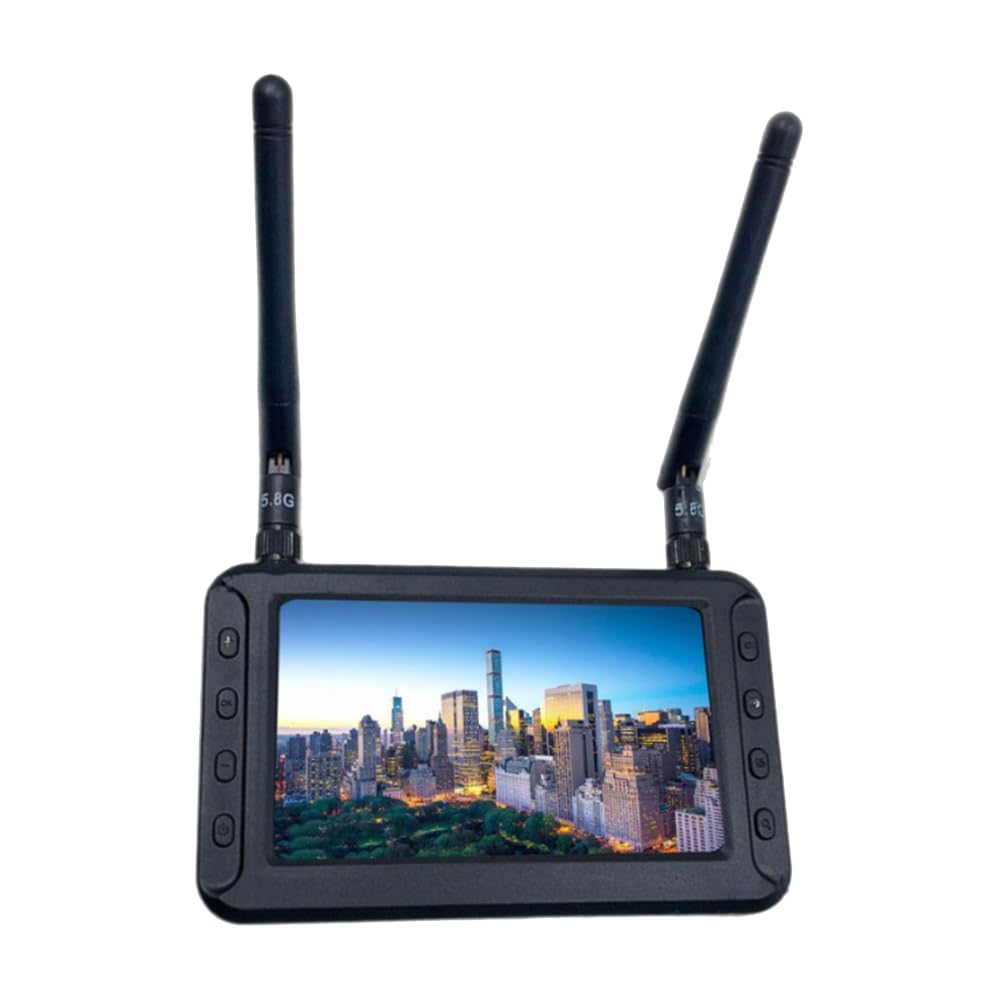 4.3 Pulgadas 5.8G FPV DVR Monitor Pantalla LCD 800x480 FPV Receptor Monitor Receptor Dual para RC FPV Drone Quadcopter