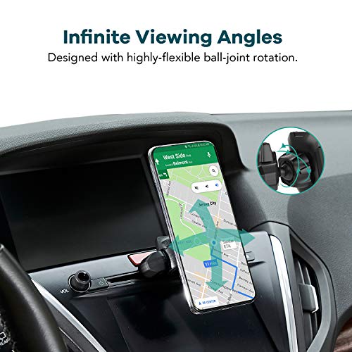 Magnetic CD Phone Car Mount for Car CD Player, OQTIQ CD Slot Car Phone Mount Holder with Built-in 6 Strong Magnets, Compatible with iPhone 12 Samsung Galaxy LG and More