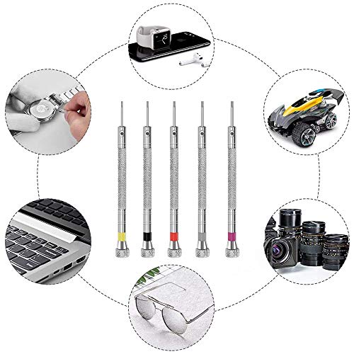 「セエダ」 精密ドライバー 腕時計 マイナス 工具セット 電池交換 ベルト調整 時計 メガネ 修理 工具 5本セット 7枚目