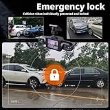 Wireless Dashcam Front and Rear Camera System,360° 4-Channel Full Coverage Dash Cam,Rechargeable 1080P Dash Cam No Wires,App Control Dashs Cams with Adjustable Lenses and Night Vision - Image 7