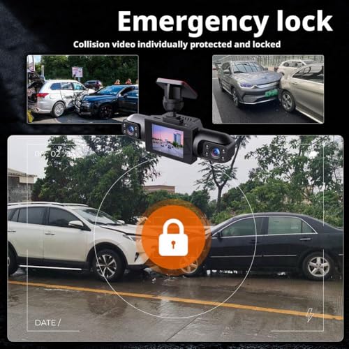 Wireless Dashcam Front and Rear Camera System,360° 4-Channel Full Coverage Dash Cam,Rechargeable 1080P Dash Cam No Wires,App Control Dashs Cams with Adjustable Lenses and Night Vision - Image 6