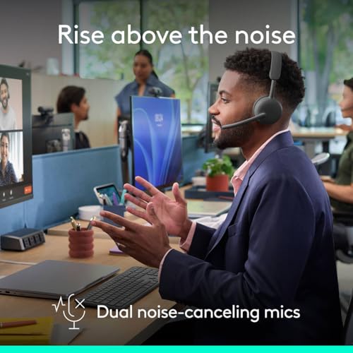 Image of Logitech Zone Wireless 2 ES for Business - Noise-Canceling Wireless Headset with Adaptive Hybrid ANC, Native Bluetooth, Microsoft Teams Certified - Graphite