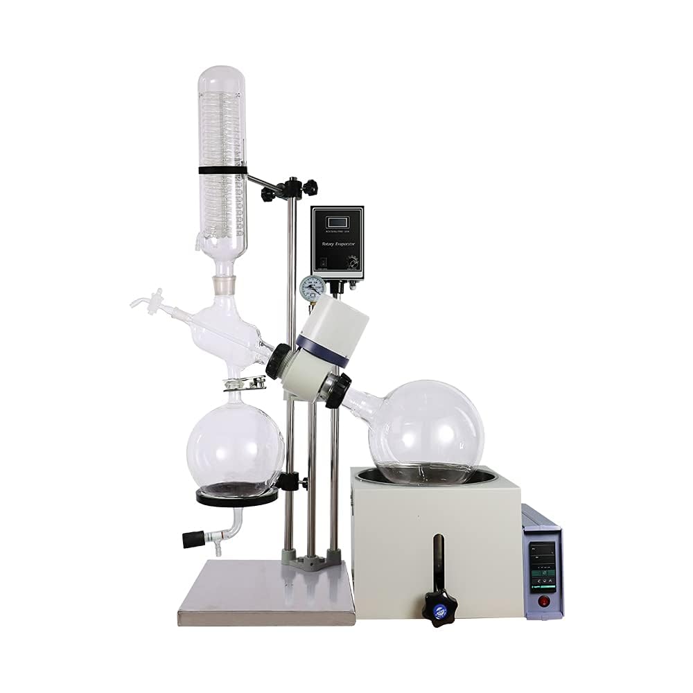 Wyparka obrotowa, 1 l, automatyczne podnoszenie, laboratoryjny, zestaw do destylacji do usuwania rozpuszczalników, sprzęt chemiczny do badań i zastosowań przemysłowych