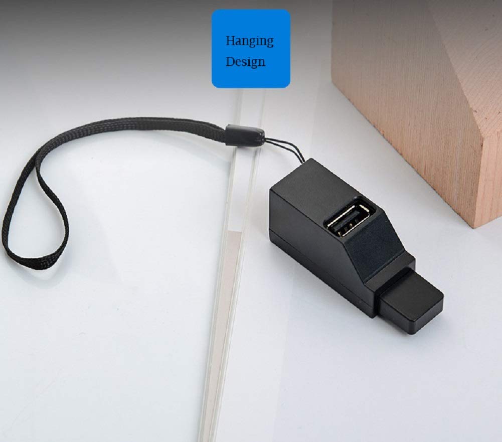 3-portowy koncentrator danych USB 3.0/2.0, 2 x USB 2.0, 1 x USB 3.0, mini, przenośny, szybki rozdzielacz USB, transfer koncentratora, kompatybilny z PC, notebookiem, laptopem, komputerem, Mac Linux Windows