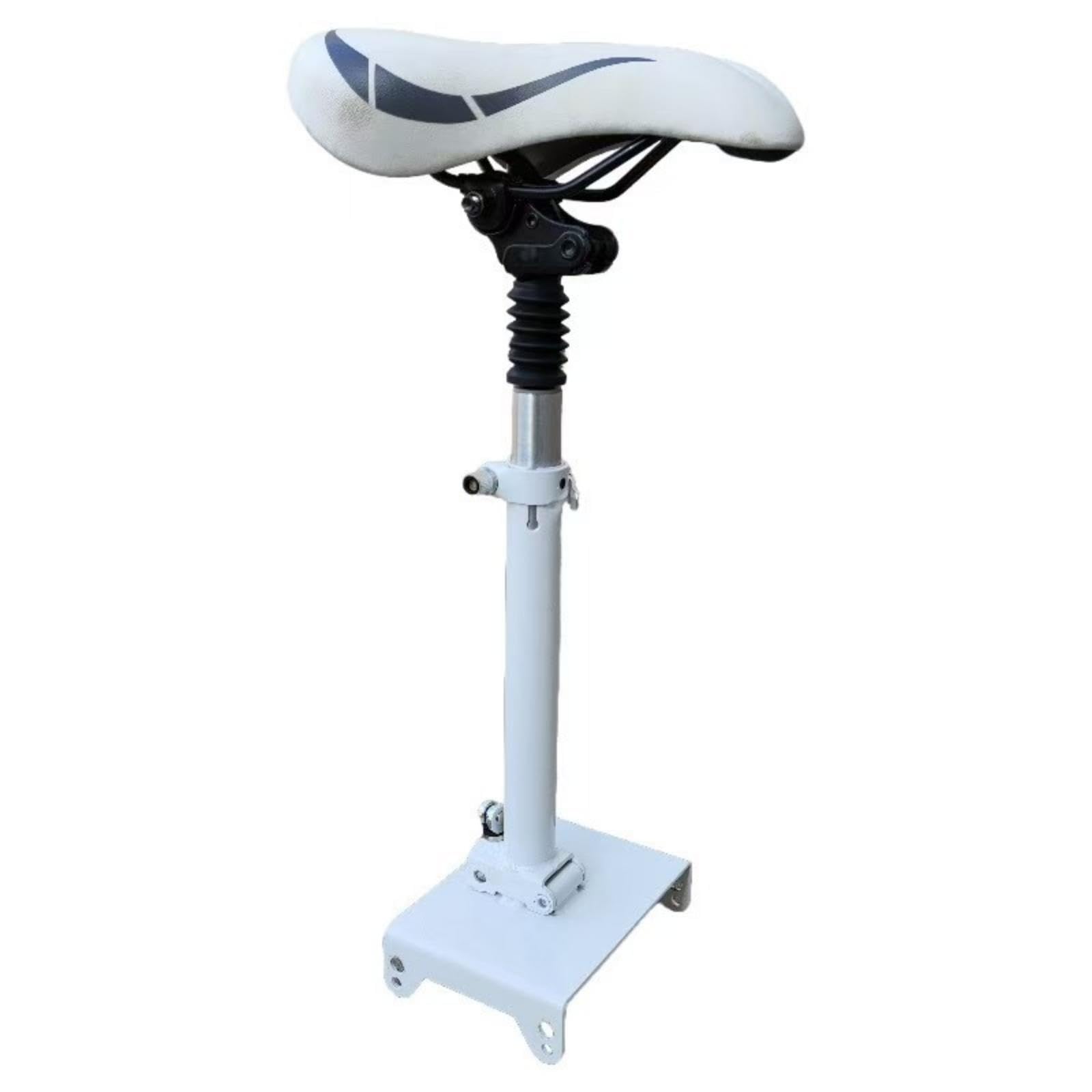 Seat Assembly Shock-Absorbing Seat with Spring-Support Quick-Install Accessory for Commuters, Daily Commuting, Short Trips White S-image-37