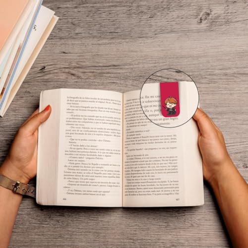 Image of Zesta 3D Cute Magnetic Bookmark Gifts for Booklovers | Book Marks for Book Lovers | Bookmarks Aesthetic for Books | Cartoon Magnetic Bookmarks (HP(OG), Medium (9X2.5 Cms))