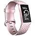AK Cinturino per Fitbit Charge 3/ Fitbit Charge 4 Cinturino Edizione Speciale Cinturino da Polso Regolabile Sport di Braccialetto di Ricambio per Fitbit Charge 3/ Fitbit Charge 4 (04 Oro Rosa, S)