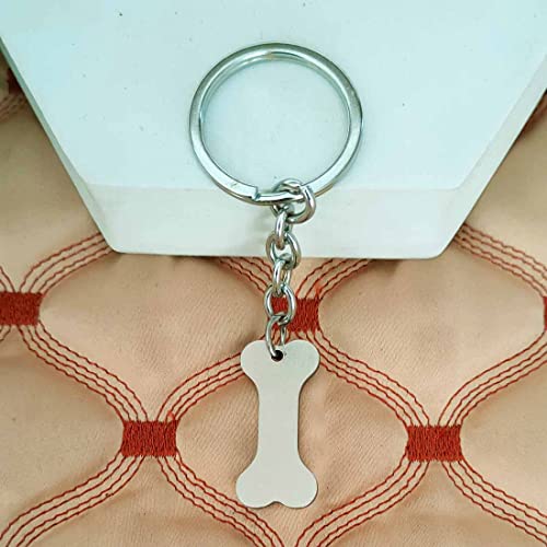 Image of M Men Style Personalised Dog Paw Print Silver Stainless Steel Keychain For Men And Women LCK061