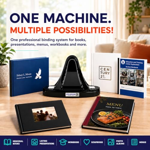 Image of Unibind60 Pro Thermal Binding Machine only by Peleman - Compact Book Binder for Office Supplies | No Warm-Up Needed | Fast, Easy Binding for Reports, Documents, and Covers with a Professional Finish