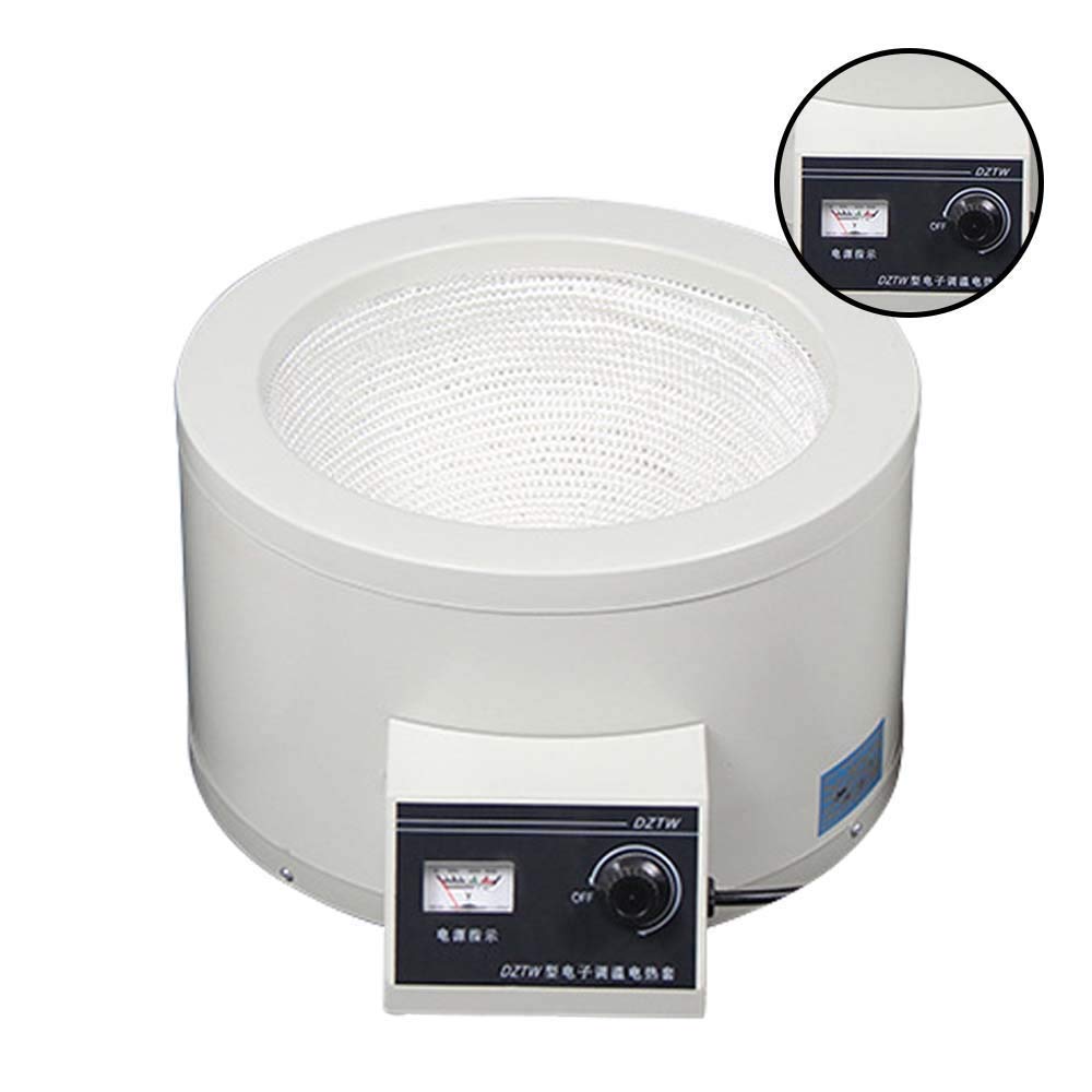 Fayelong Elektrisch Heizmantel Temperatur Einstellbar Max. 380°C 100-2500W 220V Für Rundkolben 5000ml