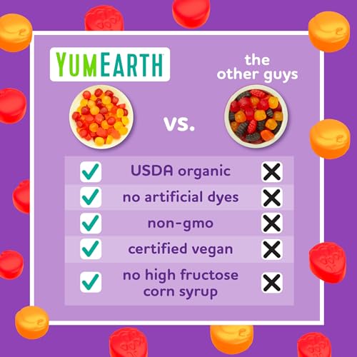 Image of YumEarth Organic Fruit Snacks, 5oz. (Pack of 6), Allergy Friendly, Gluten Free, Non-GMO, Vegan, No Artificial Flavors or Dyes,5 Ounce (Pack of 6)