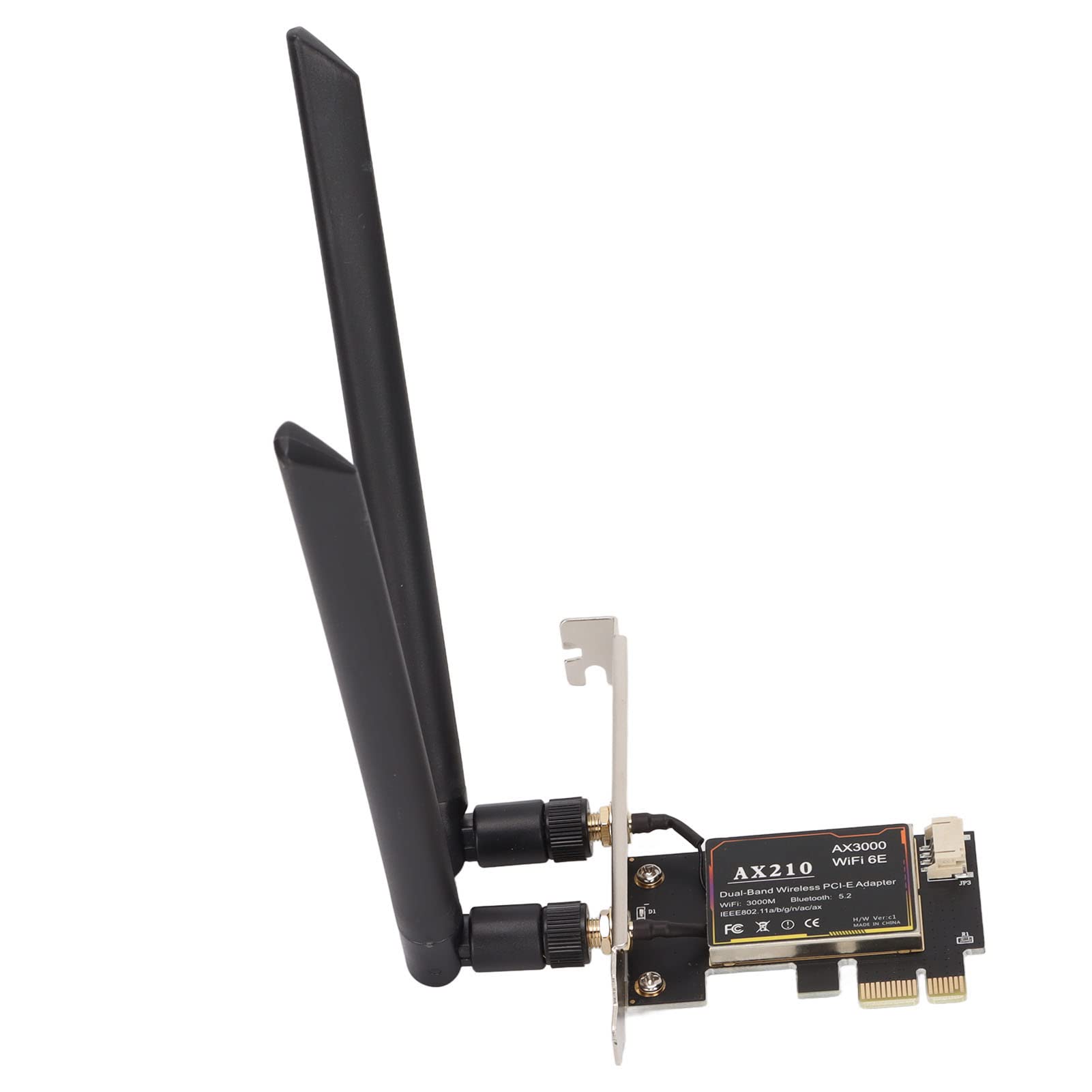 Wakects PCIE X1 WiFi 6E Adattatore per Desktop, 3000Mbps