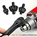 LAPUOTSP 2-in-1 Ratchet Drill Chuck Key Wrench, Universal Chuck Key Replacement Tool for Drill, Compatible with Most Electric Drills and Power Tools