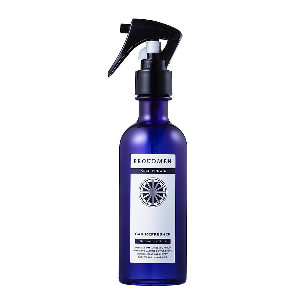 PROUDMEN. Car Air Freshener Deodorizing Spray Car Refresher 200ml (Grooming・Citrus Scent) Car Air Freshener Deodorizer Grooming citrus scent