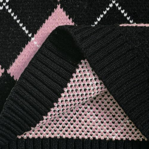 Image of Women's Sweater Vest,Y2K Sleeveless Pattern Preppy Style Knitted Crop Tank Top for Girl