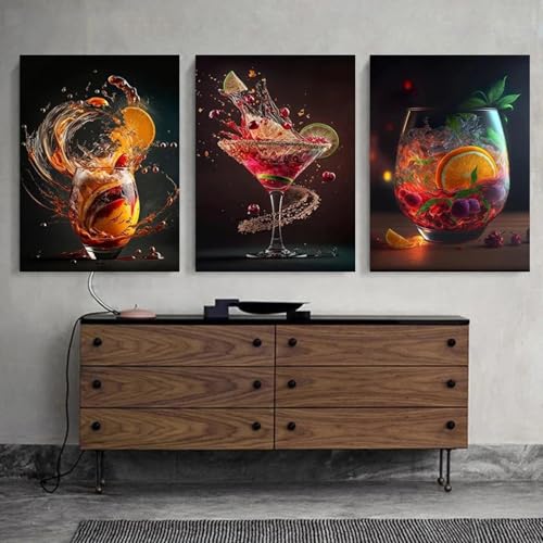 Toile peintures et impressions de cuisine pour raviver un mur de bar vide