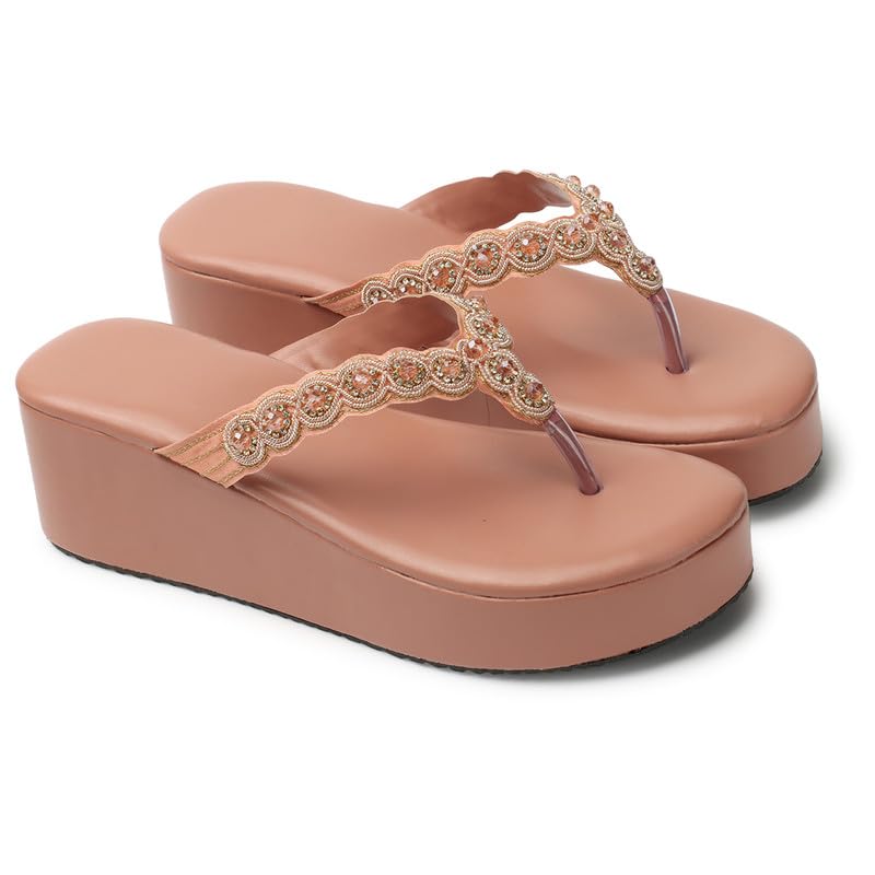 Xnx Footwear Womens Mesh Fashion Wedges Heel Open Back Casual Fancy Sandals Solid Comfortable Sole (Color:-Beige, Size:-8) (B0CMX37PX2) Amazon Price History, Amazon Price Tracker