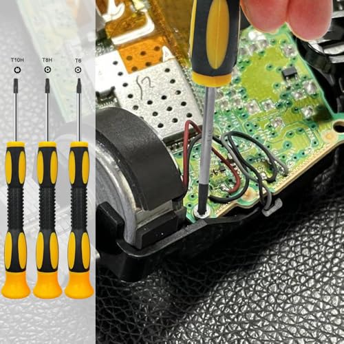 Image of 19 PCS Joysticks Replacement Parts Kit, SourceTon Bumper Buttons, Replacement Thumbsticks, Hat Silicone, brush, Hat Covers with T6 T8 T10 Repair Screwdriver Kit Compatible with Xbox One Controllers