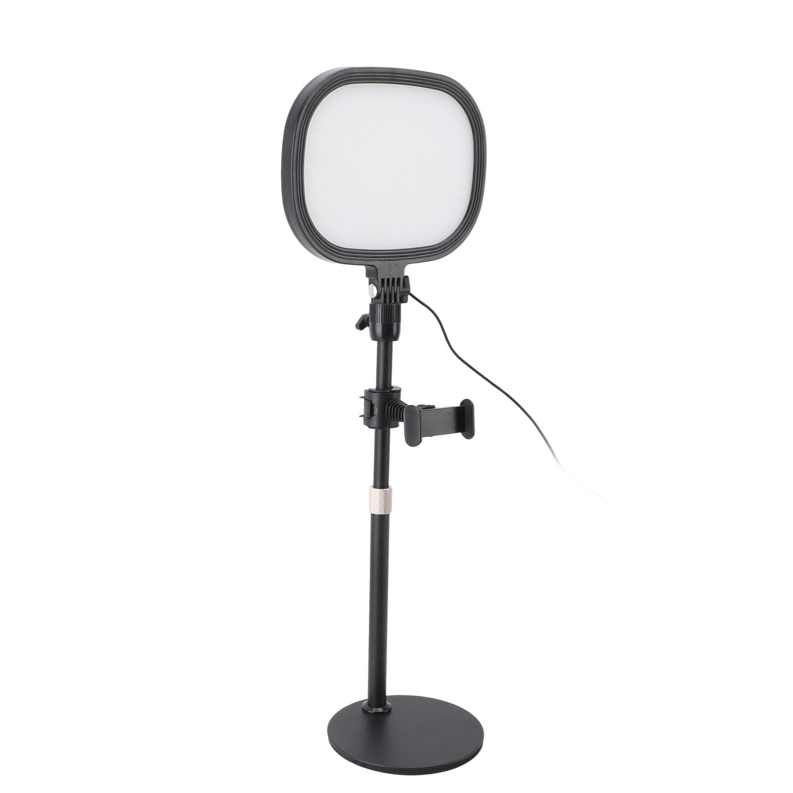 Cryfokt Kit di Illuminazione per Videoconferenze da Tavolo con Design a Luce Morbida e Supporto per Telefono per Videochiamate e Trucco con Zoom