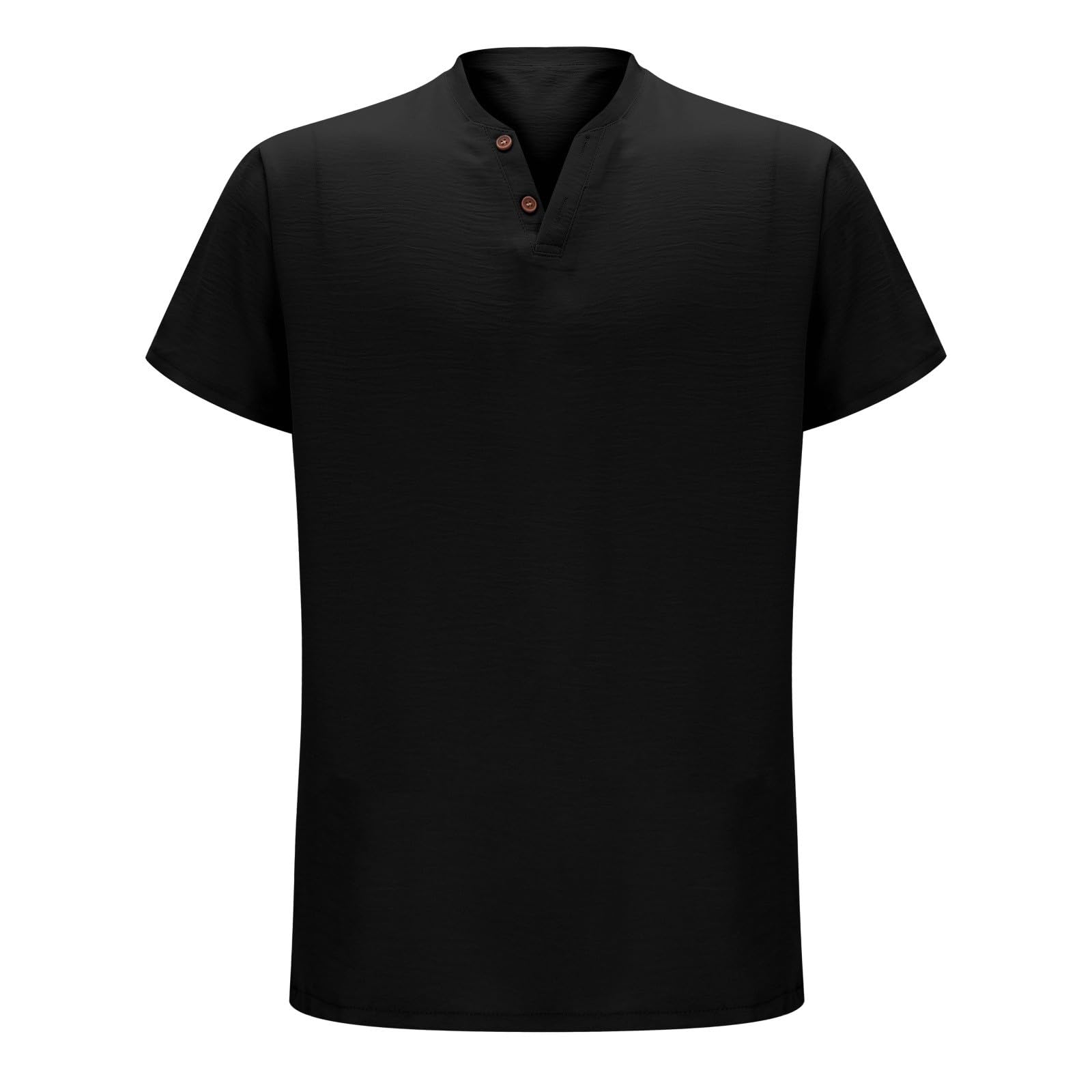 Tee shirt homme col V manche courte en polyester décontracté - 6