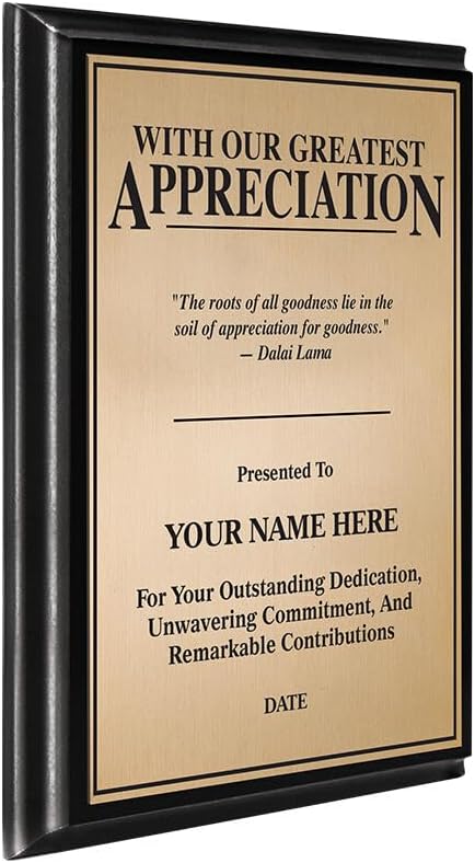 Crown Awards Making The Difference Motivational Plaque, 7x9 Custom Engraved Recognition Award - Image 2