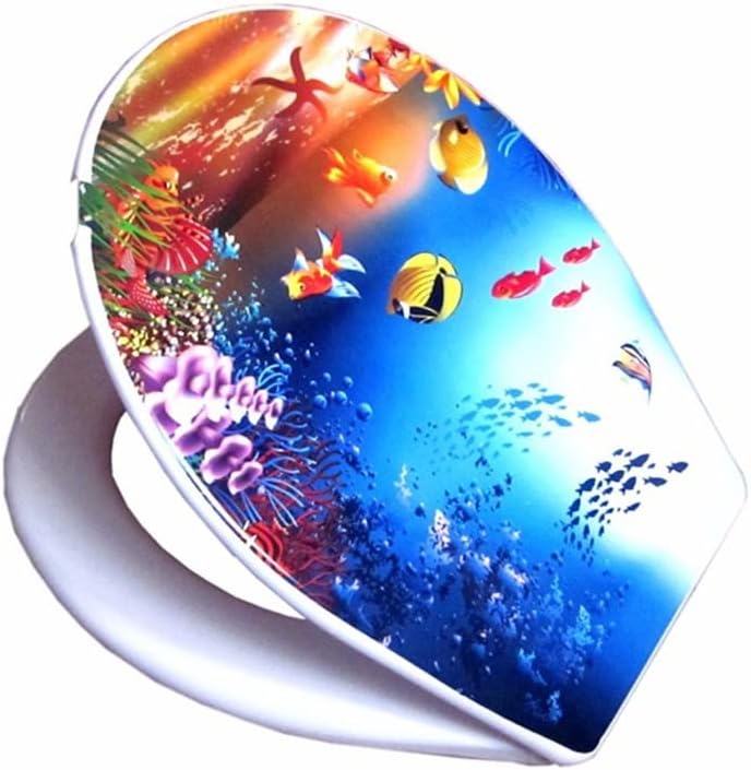 Toilet Lid Cover Standard Closing Colorful Seat Set Bathroom Pp Universal Accessories