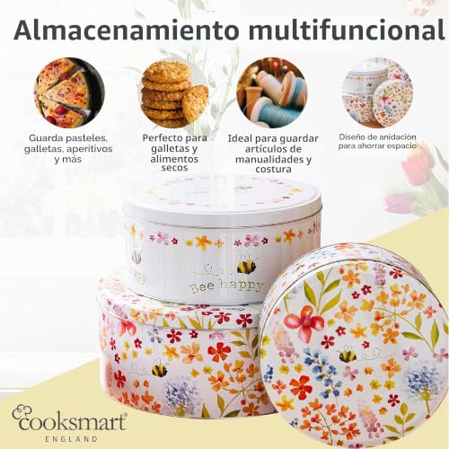 Cajas para galletas Be Happy de diseño alegre para conservar tus recetas caseras 6
