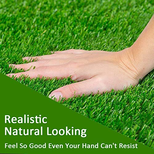 Image of Artificial Green Grass Carpet Mat for Balcony Floor, Lawn, Terrace Door Entrance Mats - 3x6 feet