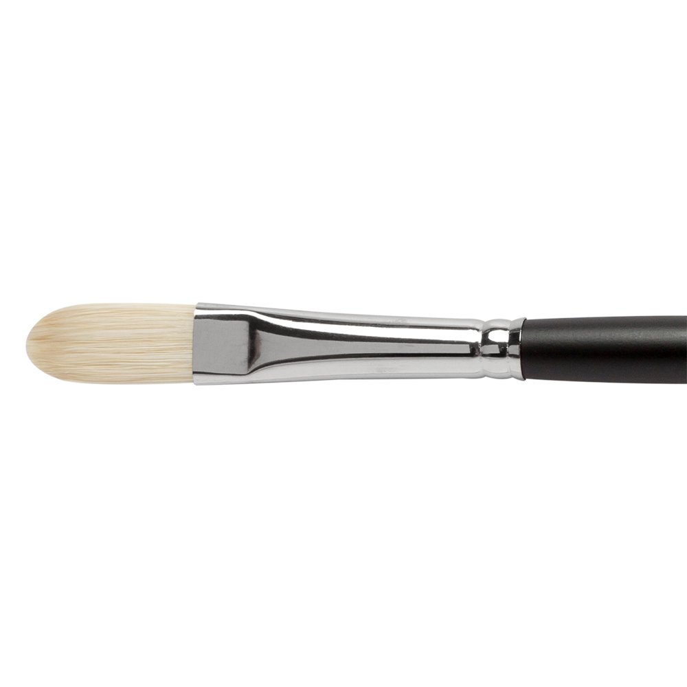 Jackson's Filbert : Shiro : Professional Hog Bristle Hair Brush : : No.7