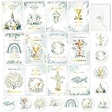 comuni nel medioevo  HOWAF 12 Tarjetas de Comuni¨®n con sobre adhesivo, tarjetas de comuni¨®n, regalo de comuni¨®n, C