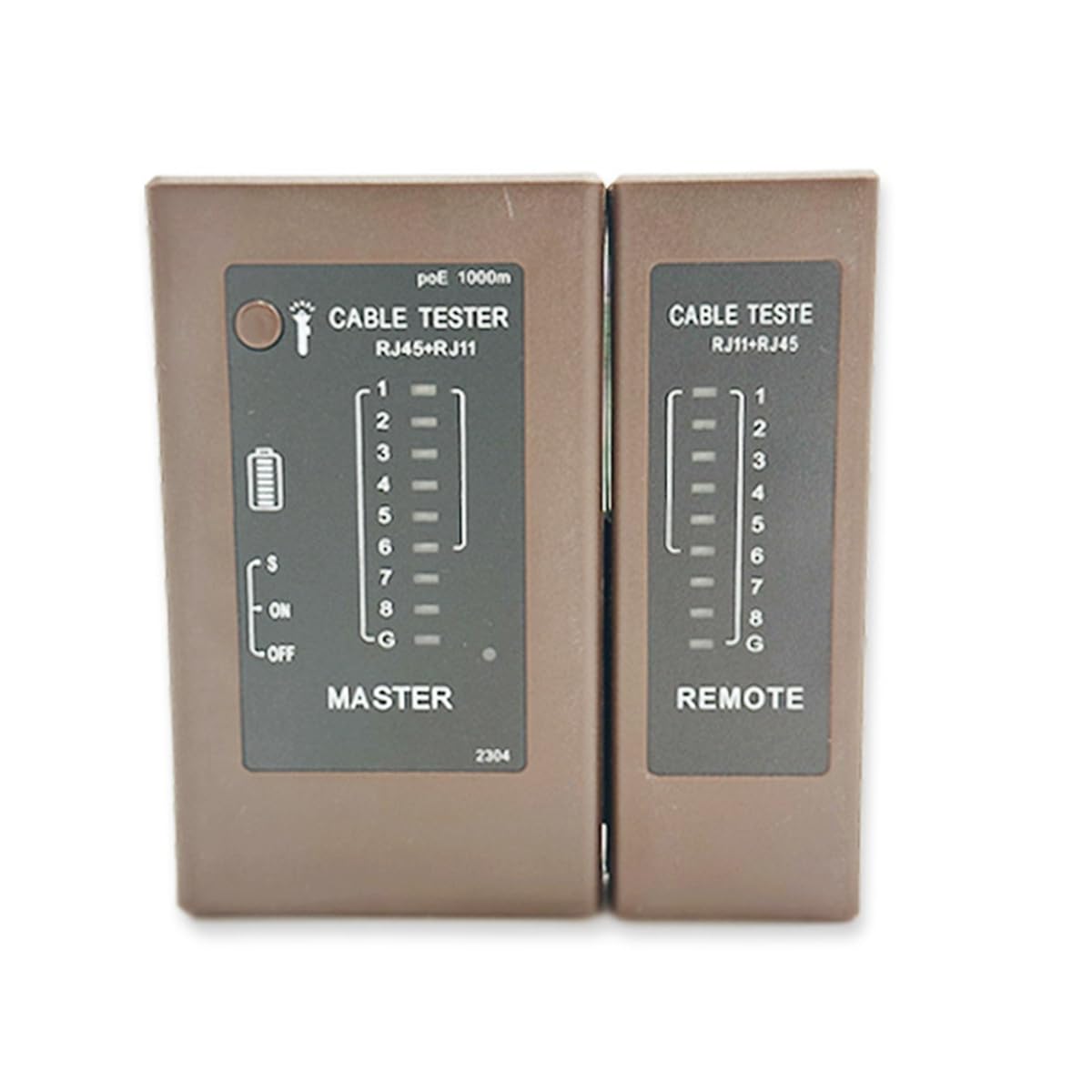 aimtechRJ45 RJ11 Network Cable Tester poE 1000m Multifunctional Ethernet Wire Test Tool (Brown2304)