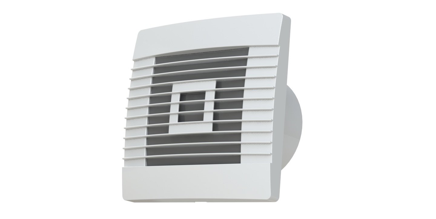 Wall Quality Kitchen Extractor Hood 150mm with Motion Sensor and Roller Shutters Gravity Fan Prestige