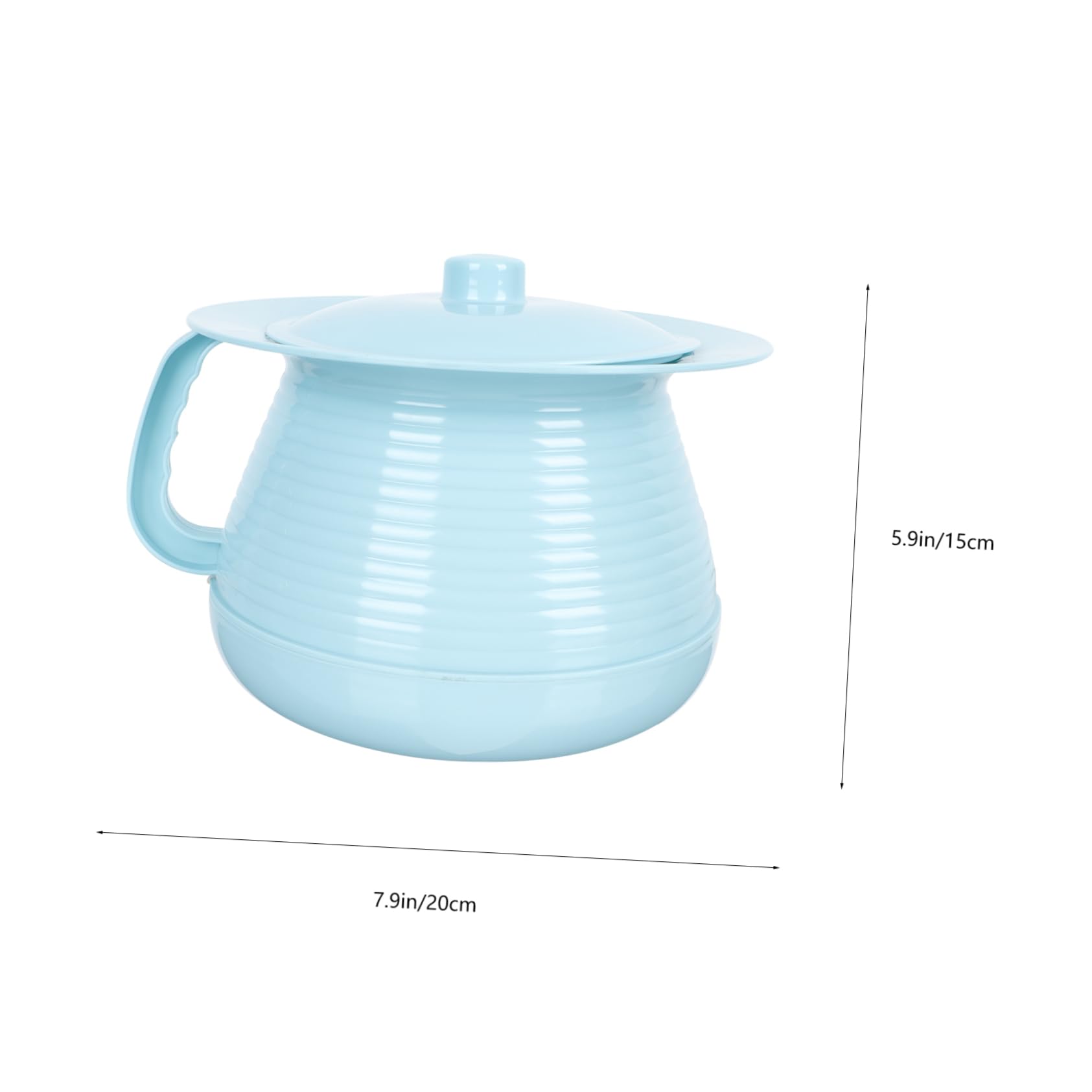 FOYTOKI Thickened Potty Urinal Portable Spittoon Boys and Girls Urine Pot Bedside Toilet for Senior Sturdy Plastic