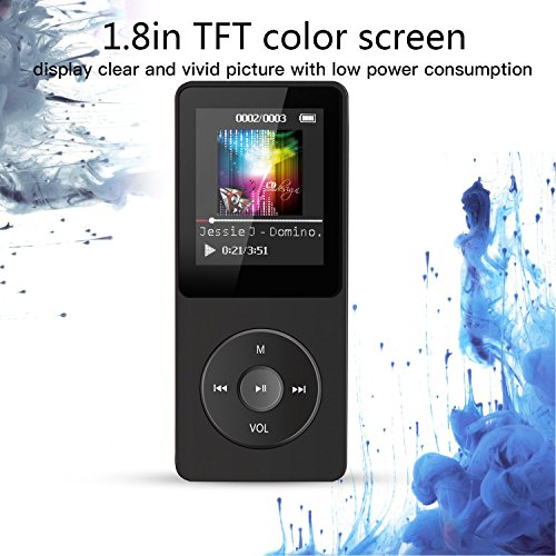 Agptek A02S 16Gb Mp3 Player With Fm Radio, Voice Recorder, 70 Hours Playback And Expandable Up To 128Gb, Black #TOP5