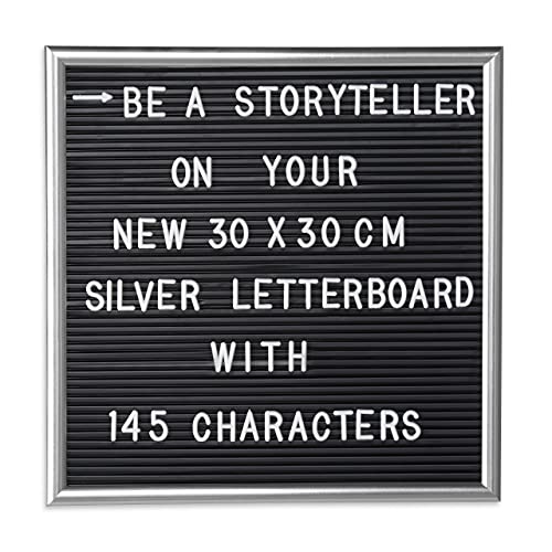 Relaxdays Letterboard, 145 Buchstaben, Zahlen, Sonderzeichen,...