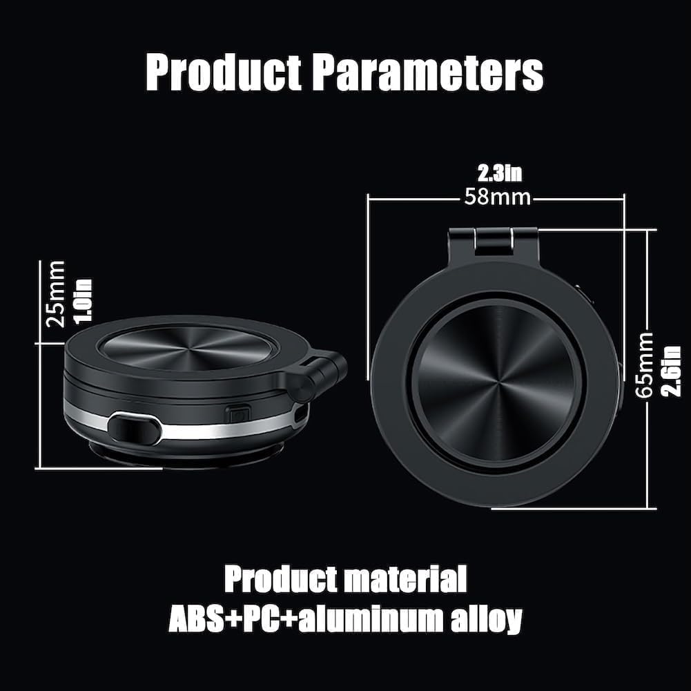 Supporto Magnetico Pieghevole Con Ventosa Per Cellulare, Rotazione A 360°, Supporto Magnetico Manuale Ad Assorbimento Del Vuoto Per Auto, Supporto Magnetico Pieghevole Per Tutte Le Superfici Lisce - Foto 5