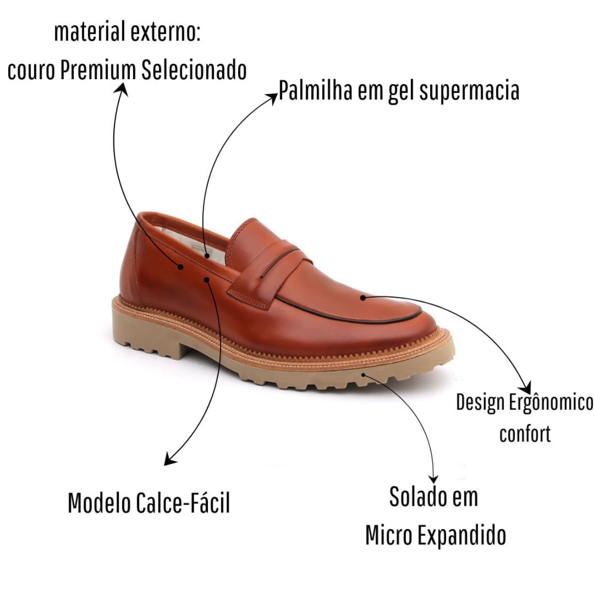 Sapato Mocassim Loafer Masculino em couro Legítimo Artesanal em promoção! Veja a oferta e mais achadinhos de Sapatos 7 Hoje é o melhor dia para comprar Sapato Mocassim Loafer Masculino em couro Legítimo Artesanal com aquele preço maroto! Promoção! Aproveite a oferta! 7