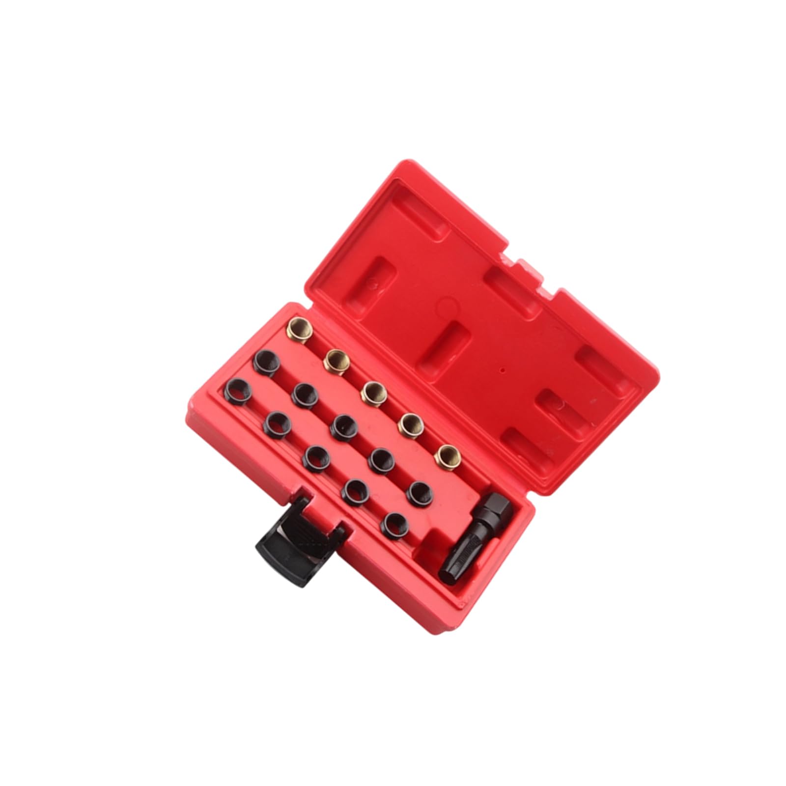 Professional Plug Hole Restorer Set Carbon Steel Tap, Portable Case, All Automotive Models Thread Restorer Tap and Die Set